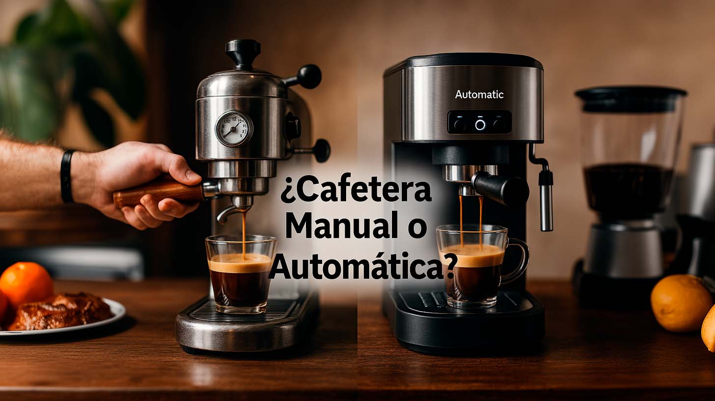 Comparativa cafetera manual vs automática
