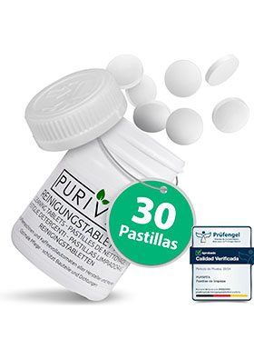 Pastillas limpieza cafetera cápsulas