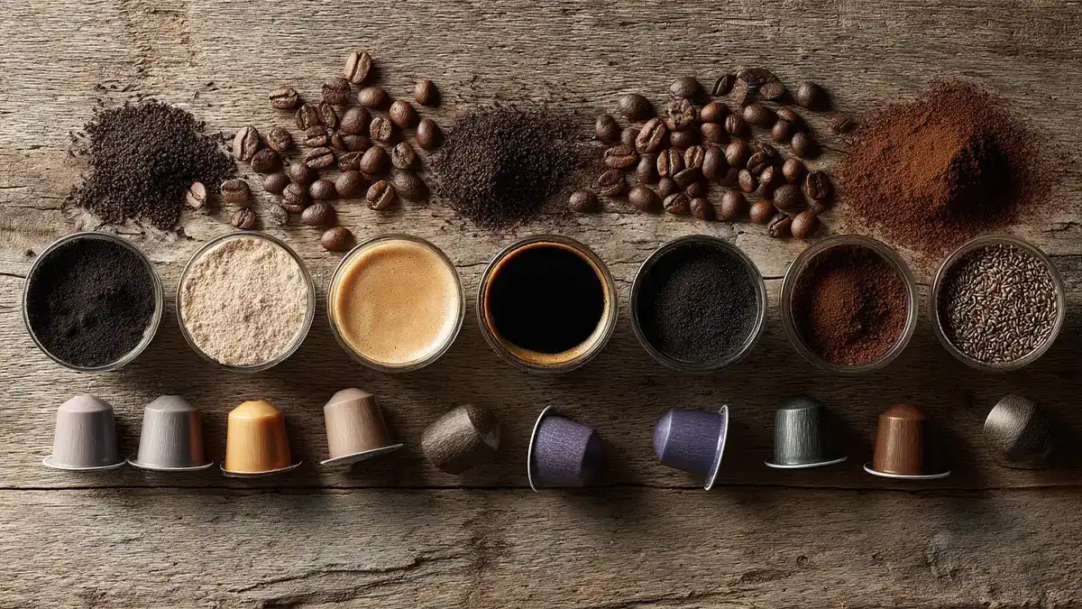 Comparativa entre café cápsulas, molido y en grano